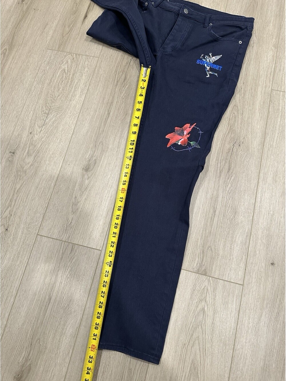 Ksubi Chitch NFT Navy Wash Jean SIZE 36 - Picture 13 of 15